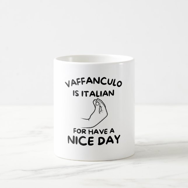 Caneca De Café Víblias italianas velhas: Vaffanculo Café Mug (Centro)