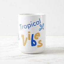 Víblias tropicais azul e amarelo