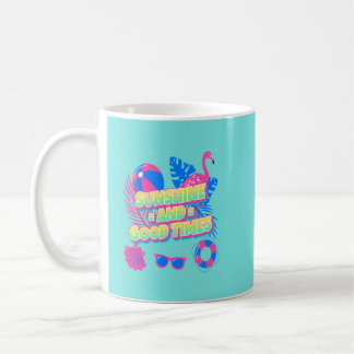 Caneca De Café Víblias Tropicais de Diversão de Verão