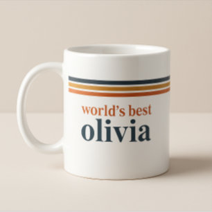 Caneca De Café Vibração Retro Vintage dos Anos 70 Linha Azul La