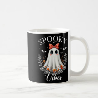 Caneca De Café Vibrações Assustadoras Fantasma Retro Groovy Hallo