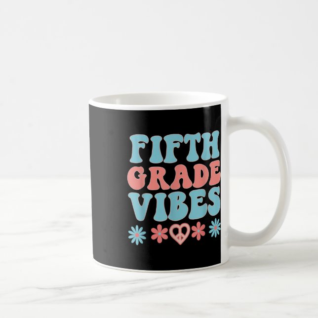 Caneca De Café Vibrações da Quinta Série - Professor Aluno Retro  (Direita)