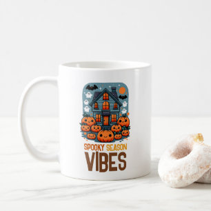 Caneca De Café Vibrações da Temporada Assustadora