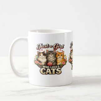Caneca De Café Vibrações de Amante de Gatos – Design de Gato Fofo