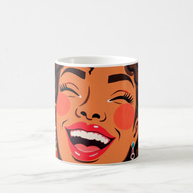 Caneca De Café Vibrações de Arco-íris (Centro)