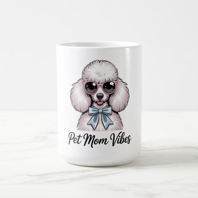 Caneca De Café Vibrações de Mãe de Estimação Óculos de Sol Cachor (Centro)