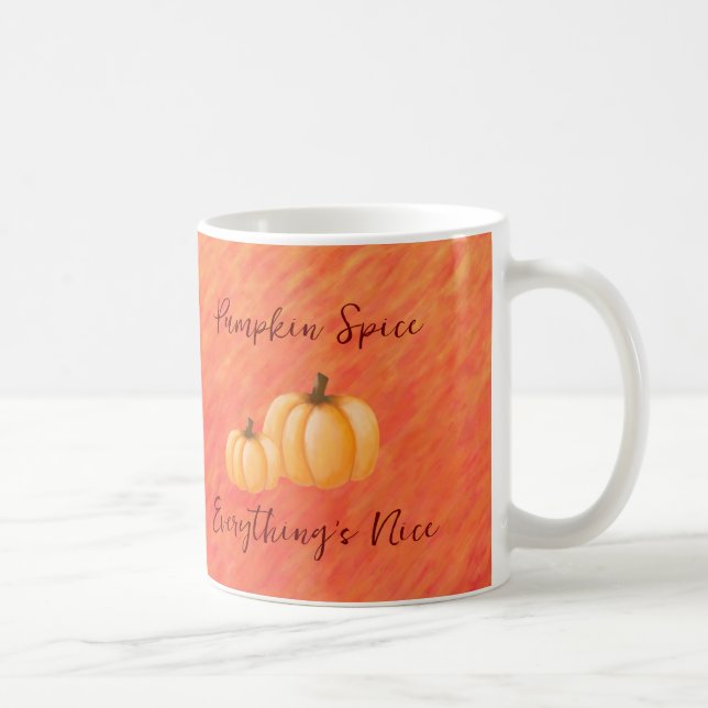 Caneca De Café Vibrações de Outono-Tempero de Abóbora- (Direita)
