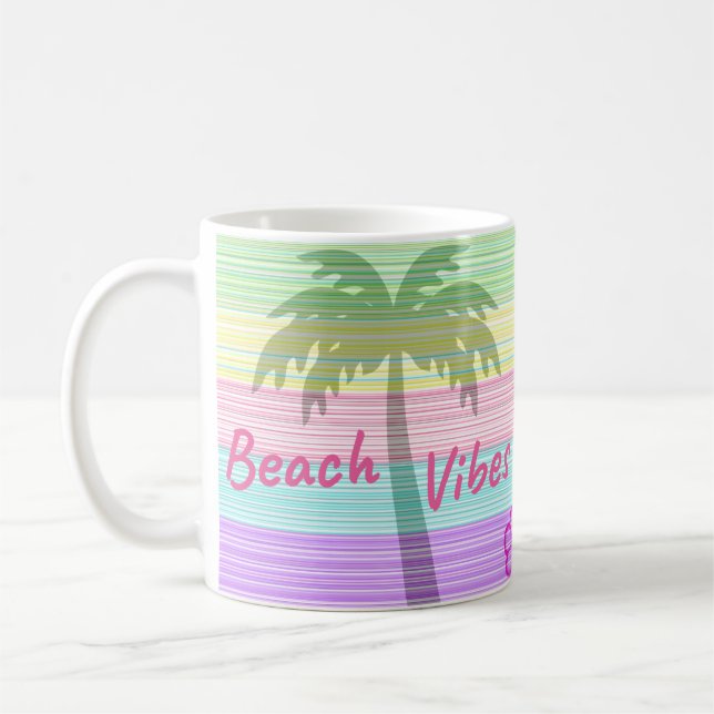 Caneca De Café Vibrações de Praia (Esquerda)