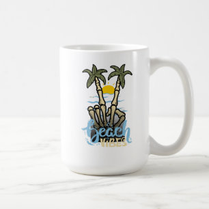 Caneca De Café Vibrações de Praia