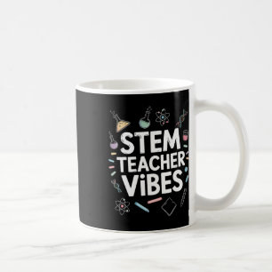 Caneca De Café Vibrações de Professor de Stem, Ensino de Ciências