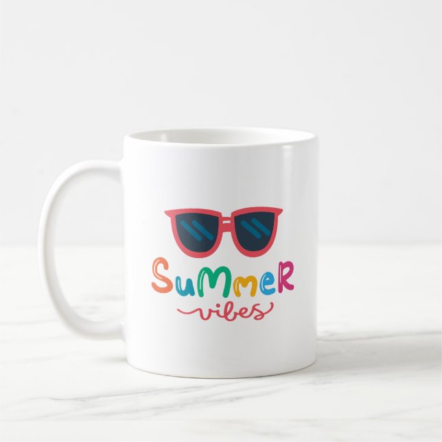 Caneca De Café Vibrações de Verão (Esquerda)