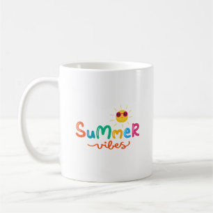 Caneca De Café Vibrações de Verão e Sol