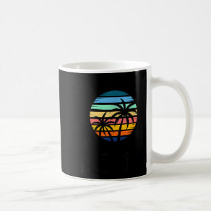 Caneca De Café Vibrações de verão praia pôr do sol sul carolina h