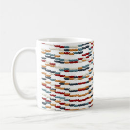 Caneca De Café Vibrações do Dia dos Namorados Padrão Floral Color