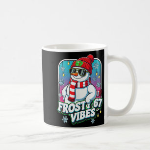 Caneca De Café Vibrações Geladas 67 Boneco de Neve Natal 