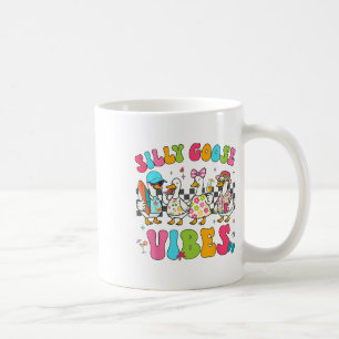 Caneca De Café Vibrações Groovy Silly Goose Família Combinando Ve