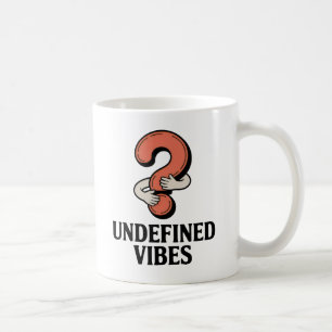 Caneca De Café Vibrações Indefinidas   Ponto de Interrogação Abra