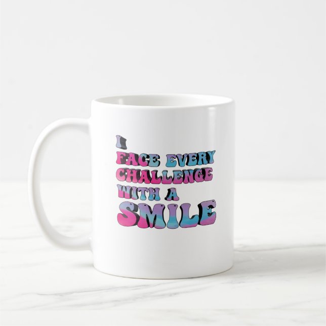 Caneca De Café vibrações motivacionais para a atitude positiva (Esquerda)
