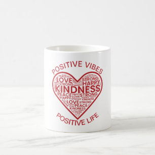 Caneca de Café Vibrações Positivas Vida Positiva