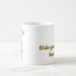 Caneca De Café Vibrações preguiçosas Rei macaco engraçado relaxan