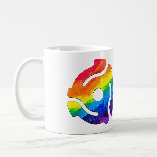 Caneca De Café Vibran do adaptador de gravação plástico de 45 RPM (Esquerda)