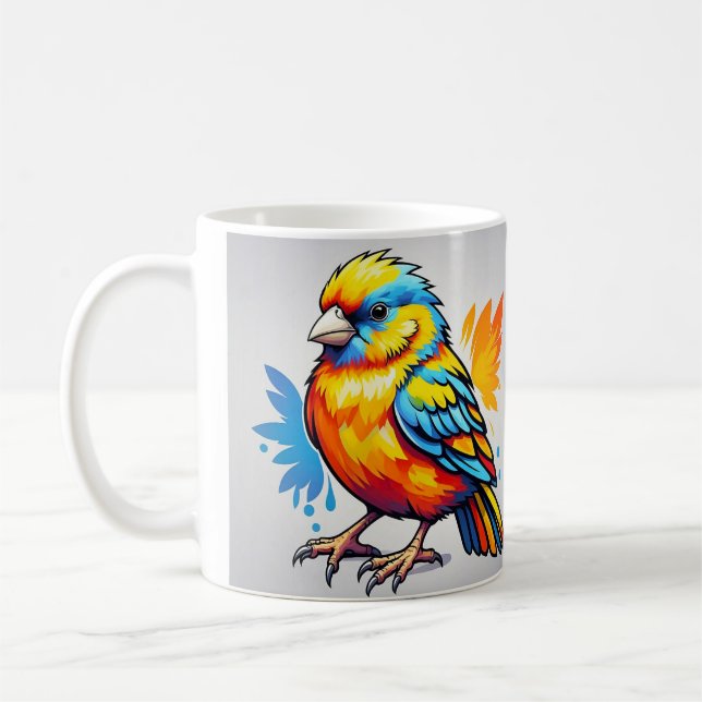 CANECA DE CAFÉ "VIBRANT AVIAN BEAUTY" (Esquerda)