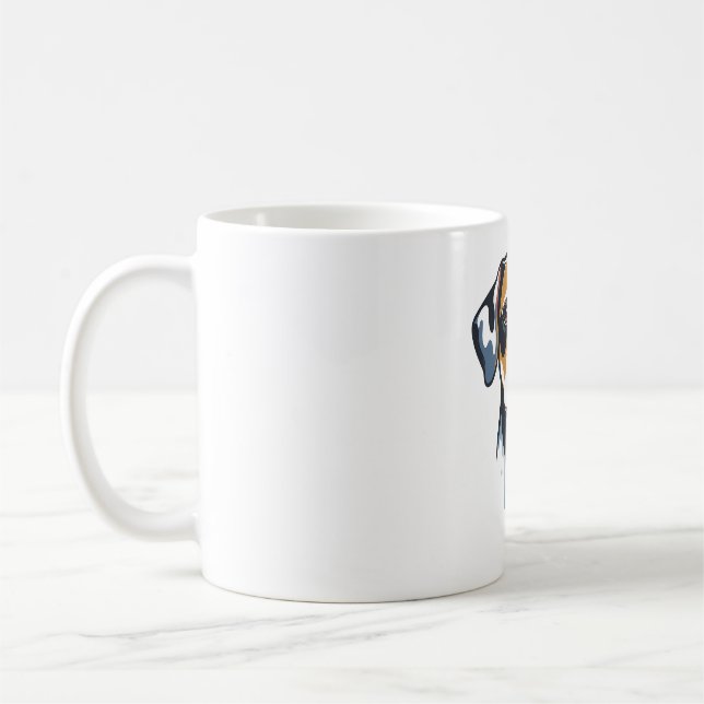 Caneca De Café Vibrant Lab Pop Art (Esquerda)