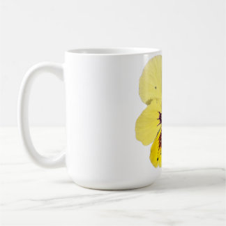 Caneca De Café Vibrant Yellow Pansy Flower Photo Coffee Mug