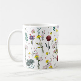 Caneca De Café Vibrante Flor Silvestre 