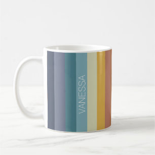 Caneca De Café Víbula de faixa de safra retrô 70s 60s