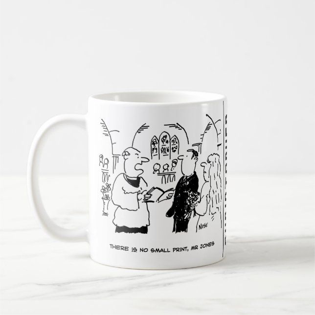 Caneca De Café Vicar diz que não há um pequeno desenho de Impress (Esquerda)