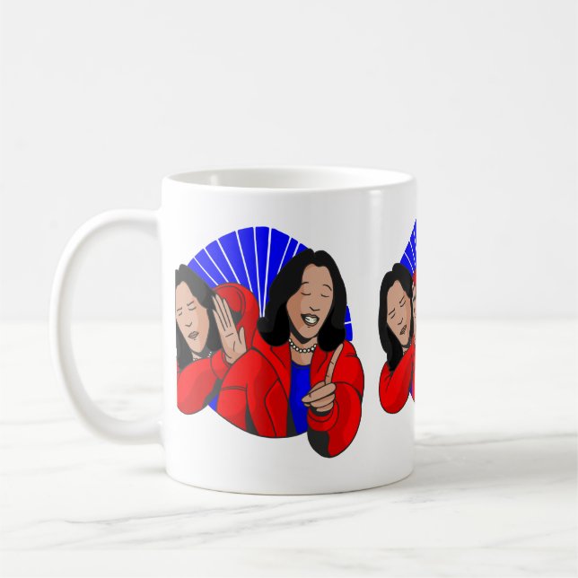 Caneca De Café vice-presidente kamala harris meme engraçado (Esquerda)