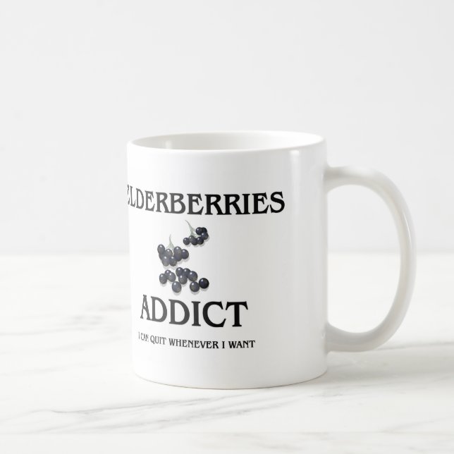 Caneca De Café Viciado das bagas de sabugueiro (Direita)