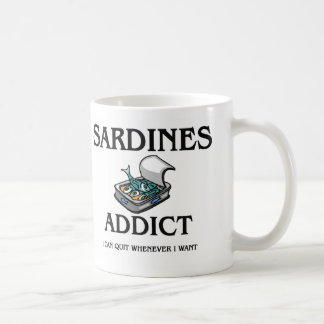 Caneca De Café Viciado das sardinhas