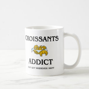 Caneca De Café Viciado dos Croissants
