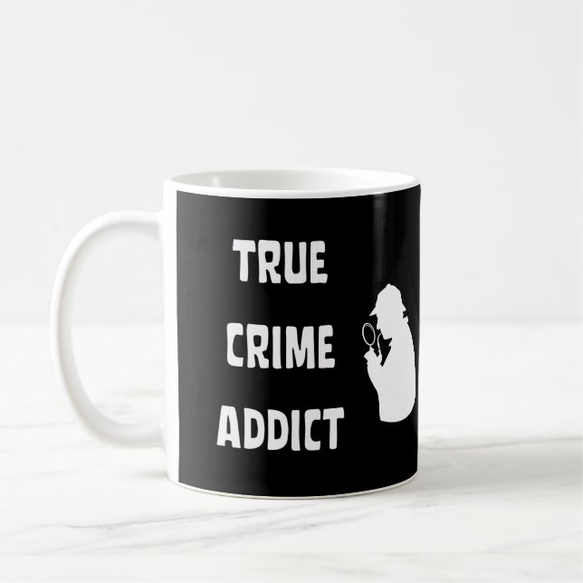 Caneca De Café Viciado em crimes reais (Esquerda)
