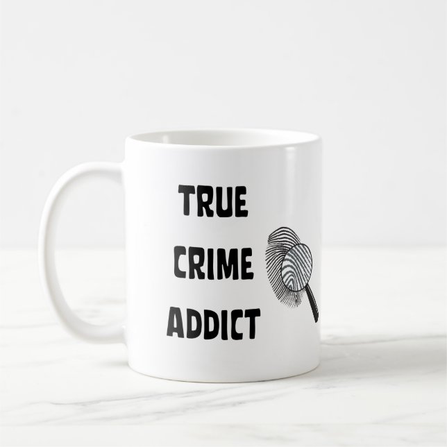 Caneca De Café Viciado em crimes reais (Esquerda)