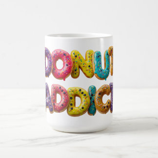 Caneca De Café Viciado em Donut Amante de Donut Colorido com Gran