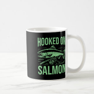 Caneca De Café Viciado Em Pesca De Salmão
