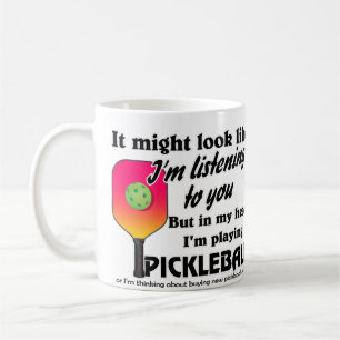 Caneca De Café Viciado em Pickleball