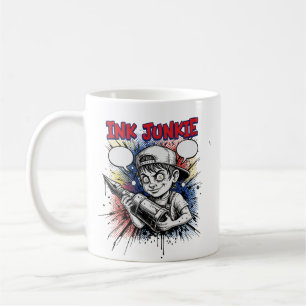 CANECA DE CAFÉ VICIADO EM TINTA