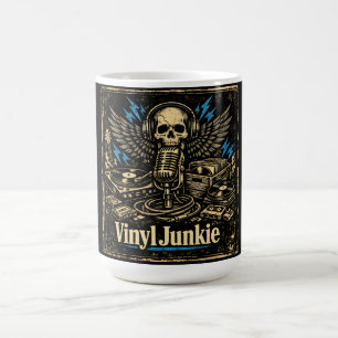 Caneca De Café Viciado em Vinil – Colecionador de Discos Amor Ana
