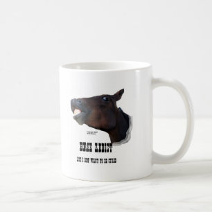 Caneca De Café Viciado engraçado do cavalo