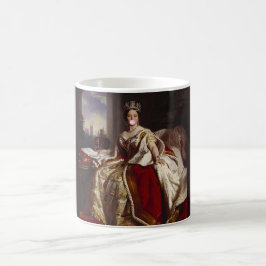 CANECA DE CAFÉ VICÓRIA DE RAINHA A SOFRER UMA GOMA DE BOLHA DE TI