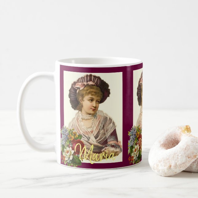Caneca De Café Victorian Lady Mug (Com Donut)