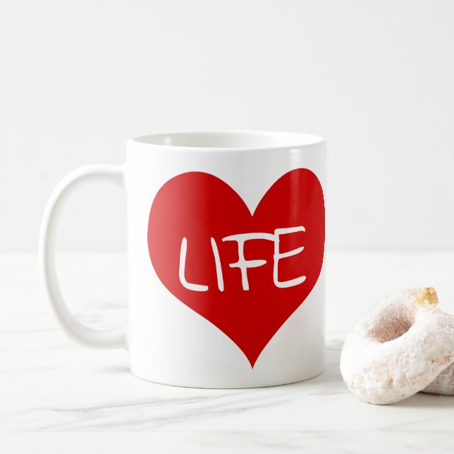 Caneca De Café Vida amorosa (Com Donut)