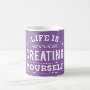 Caneca De Café Vida, Atitude, Sucesso, Felicidade Motivacional