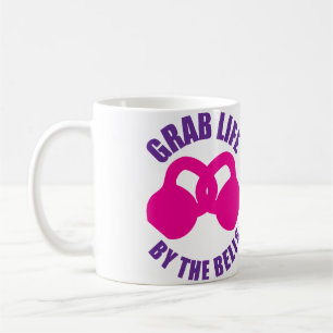 Caneca De Café Vida da garra pelas Bels - o Kettlebell