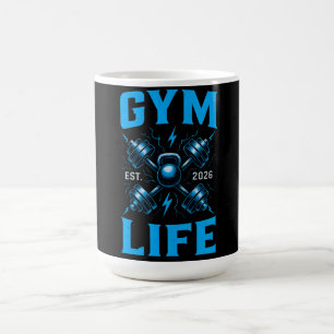 Caneca De Café Vida de Academia Est. 2026 – Nova Capítulo Fitness