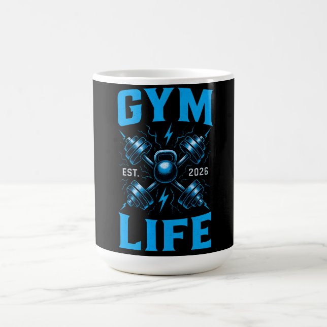 Caneca De Café Vida de Academia Est. 2026 – Nova Capítulo Fitness (Centro)